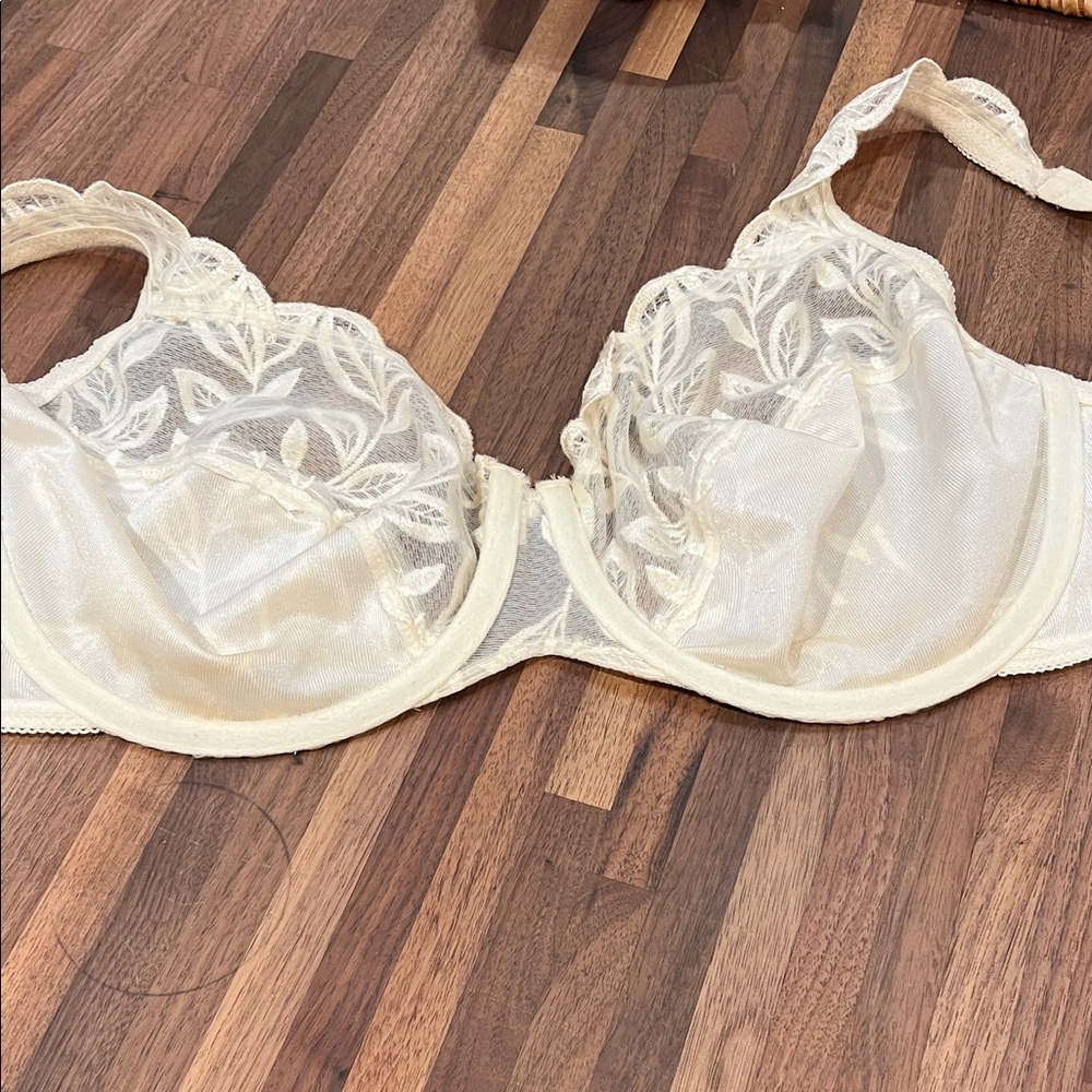 Bali Lace Embroidered Bra in Cream - Picture 3 of 7